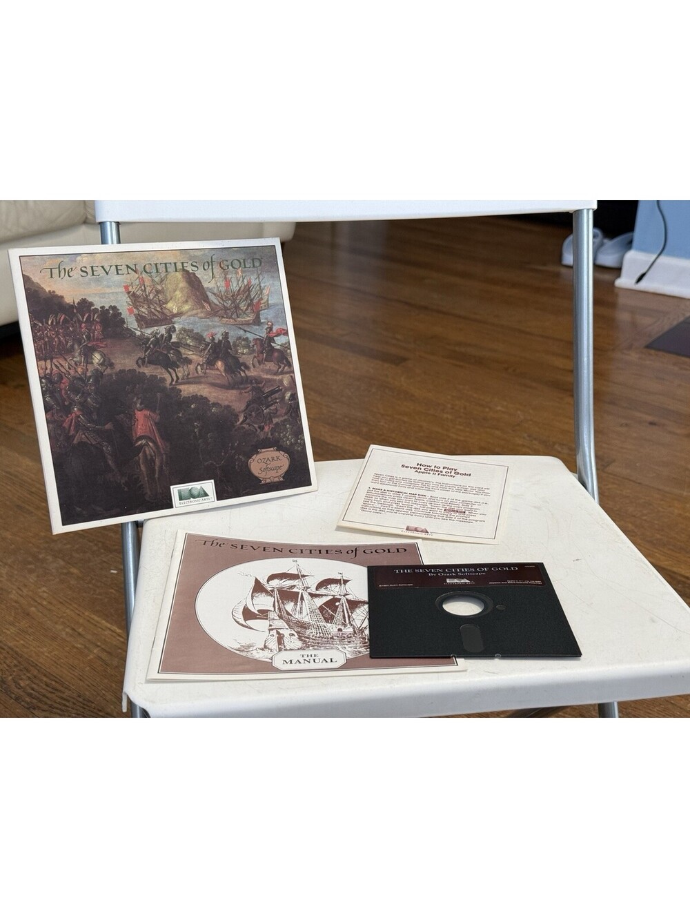 The Seven Cities of Gold - Vtg Apple II Game 5 1/4 Disk - (untested) Looks Good